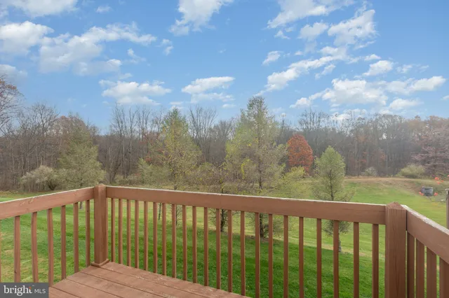 a balcony with an outdoor space