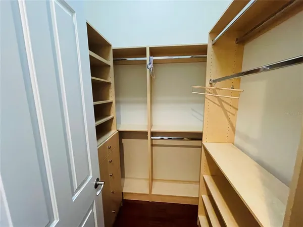 a view of walk in closet