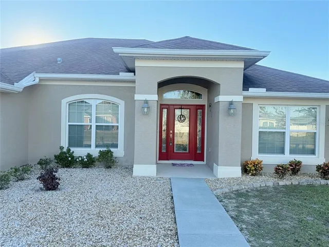 a front view of a house