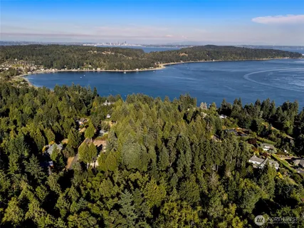 a view of a city with ocean view