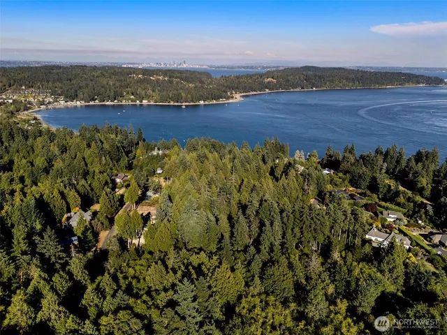 a view of a city with ocean view
