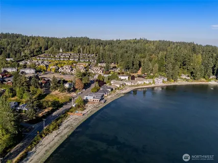 an aerial view of a city