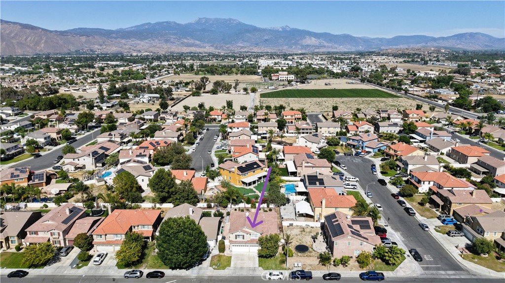 1279 Longbranch Road San Jacinto, CA 92582 - Photo 29 of 35 an aerial view of residential house and outdoor space