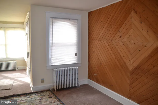 a view of wooden door