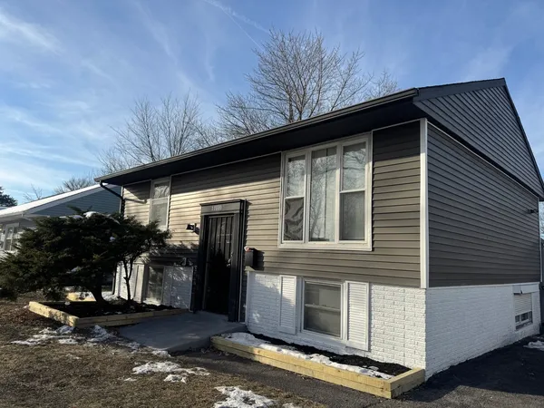 a front view of house