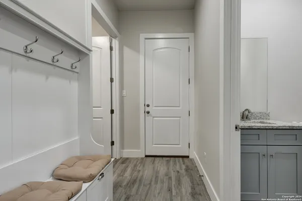 a view of bathroom with shower