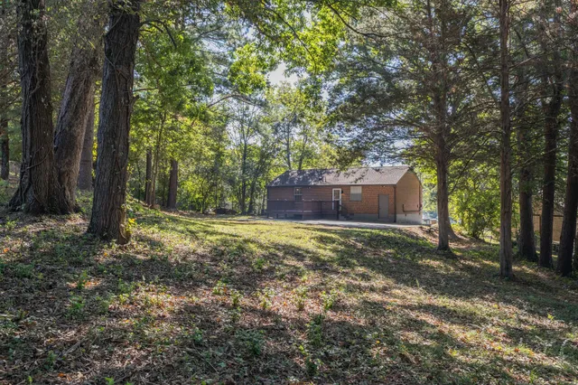 a backyard of a house