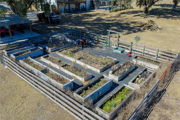 an aerial view of a houses