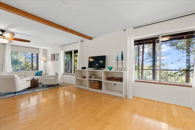 a view of a building with a window