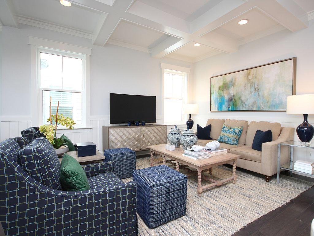 294 Prairie Pass, Unit LOT 278 Santa Rosa Beach, FL 32459 - Photo 2 of 17 White beams in living room