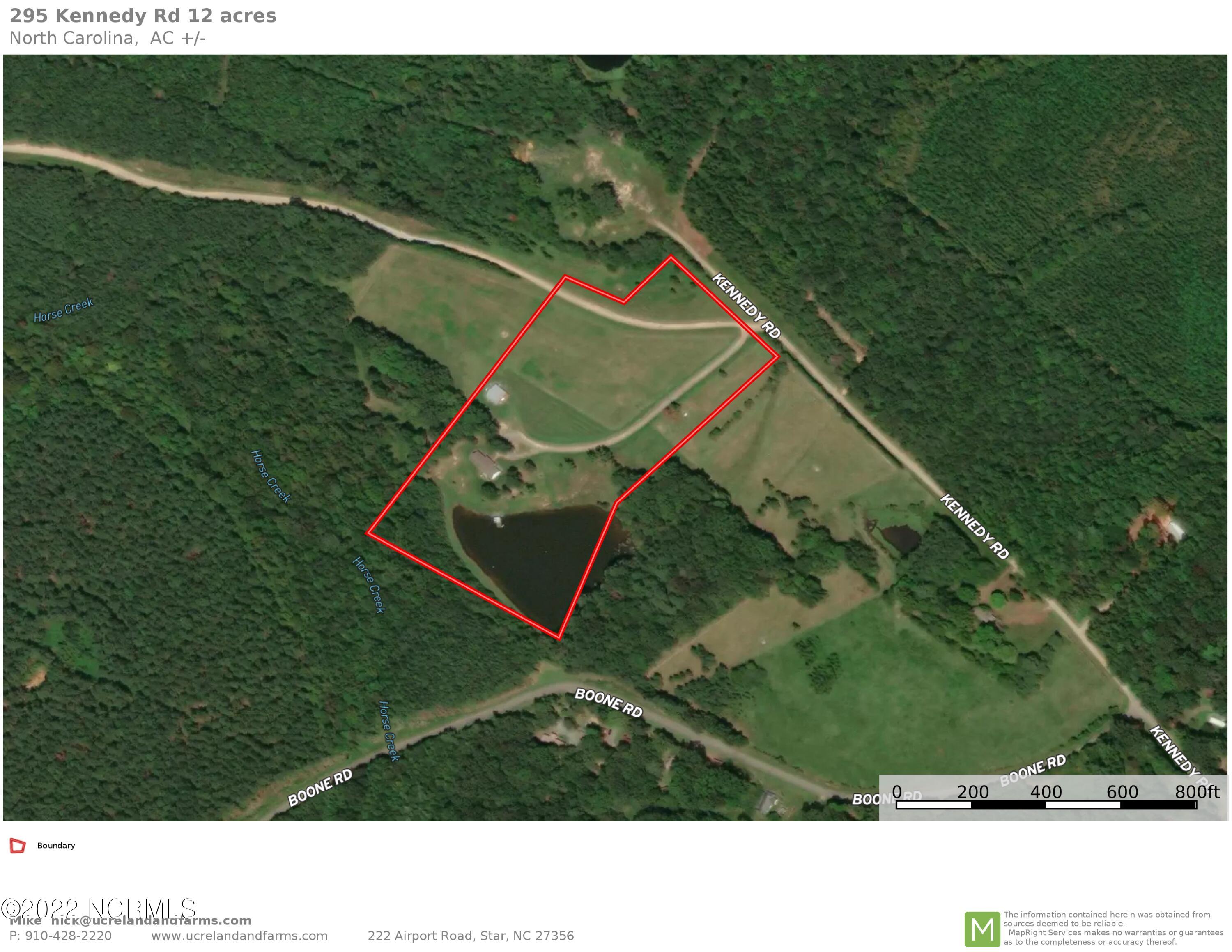 295 Kennedy Road Eagle Springs, NC 27242 - Photo 44 of 44 Sean Sink 12 Acres Map