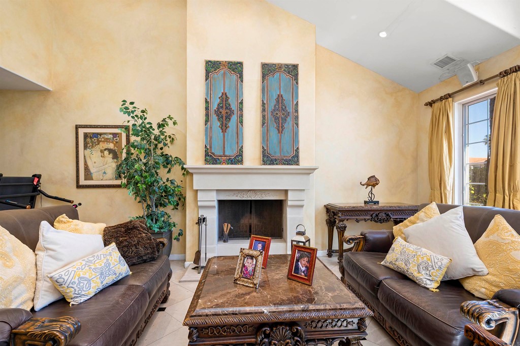 42 Blue Anchor Cay Road Coronado, CA 92118 - Photo 8 of 38 a living room with furniture fireplace and window