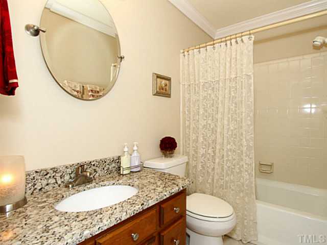 2812 Halfhitch Trail Raleigh, NC 27615 - Photo 15 of 23 New granite and fixtures in guest bath.