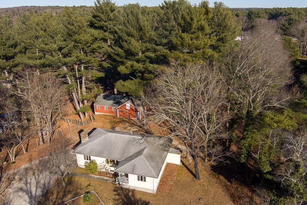 31 Cemetery Street Mendon, MA 01756 - Photo 35 of 39 an aerial view of residential houses with outdoor space