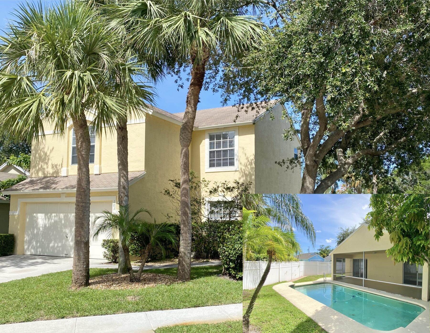 103 Pennock Landing Circle Jupiter, FL 33458 - Photo 1 of 18 a palm tree sitting in front of a house with a yard