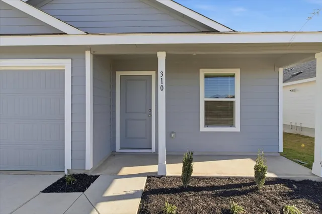 a front view of a house