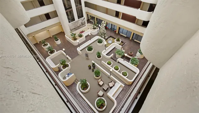 front view of a door and a building