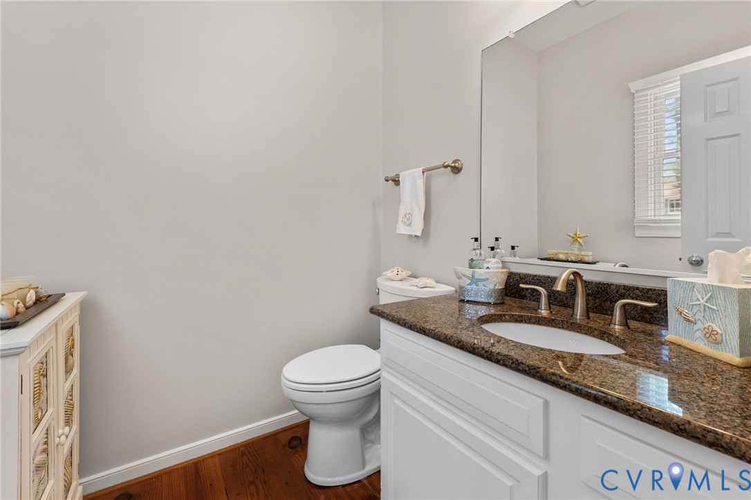 353 Jackson Creek Road Deltaville, VA 23043 - Photo 7 of 48 Half bath off entry, granite countertop