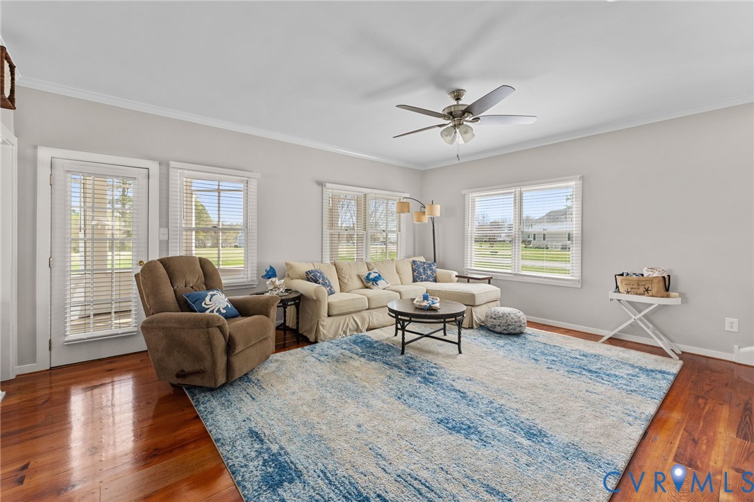 353 Jackson Creek Road Deltaville, VA 23043 - Photo 9 of 48 Door to screened in back porch & deck