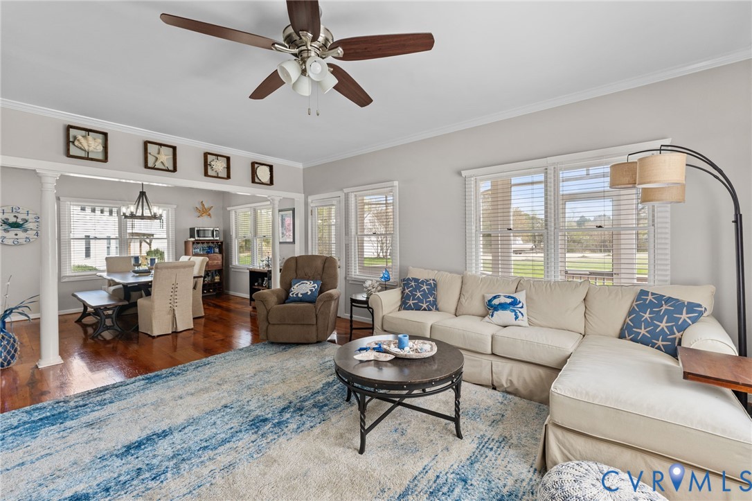 353 Jackson Creek Road Deltaville, VA 23043 - Photo 48 of 48 Open floor plan leading to dining area