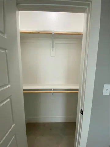 a close view of closet