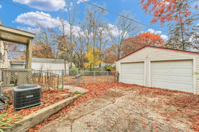 a backyard of a house