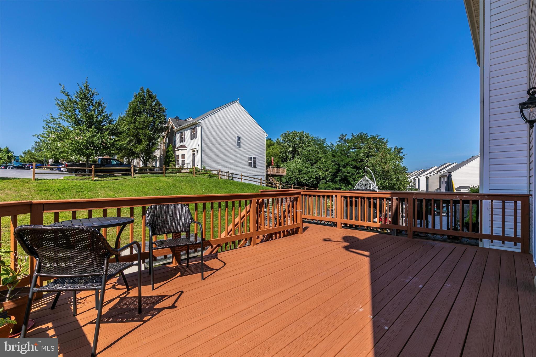 1742 Trestle Street Mount Airy, MD 21771 - Photo 40 of 58 a view of balcony with wooden floor and outdoor seating