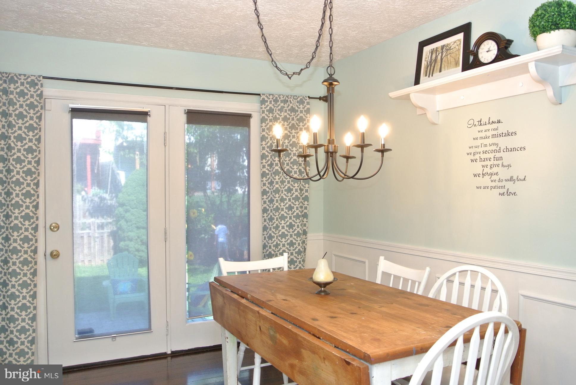 8729 Silver Hall Road Perry Hall, MD 21128 - Photo 5 of 30 Dining Room with doors to patio