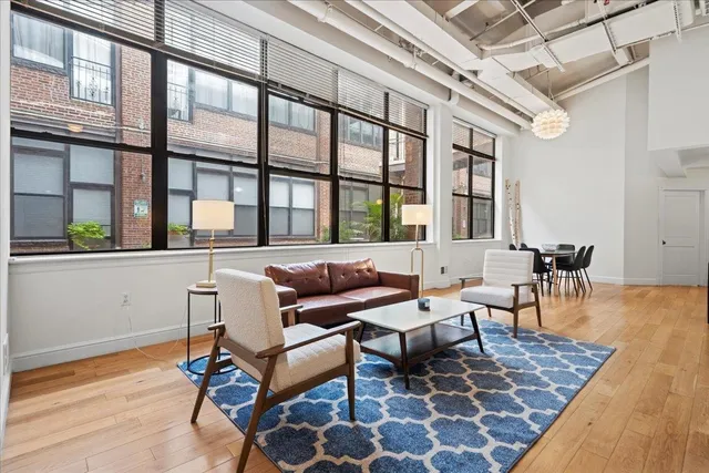 a outdoor living space with furniture