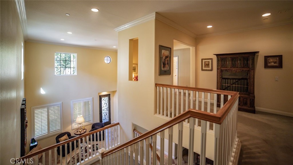 27 Mountain Laurel Way Azusa, CA 91702 - Photo 20 of 39 a view of staircase with lots of wooden floor and windows