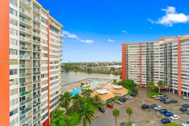 a view of lake with city view