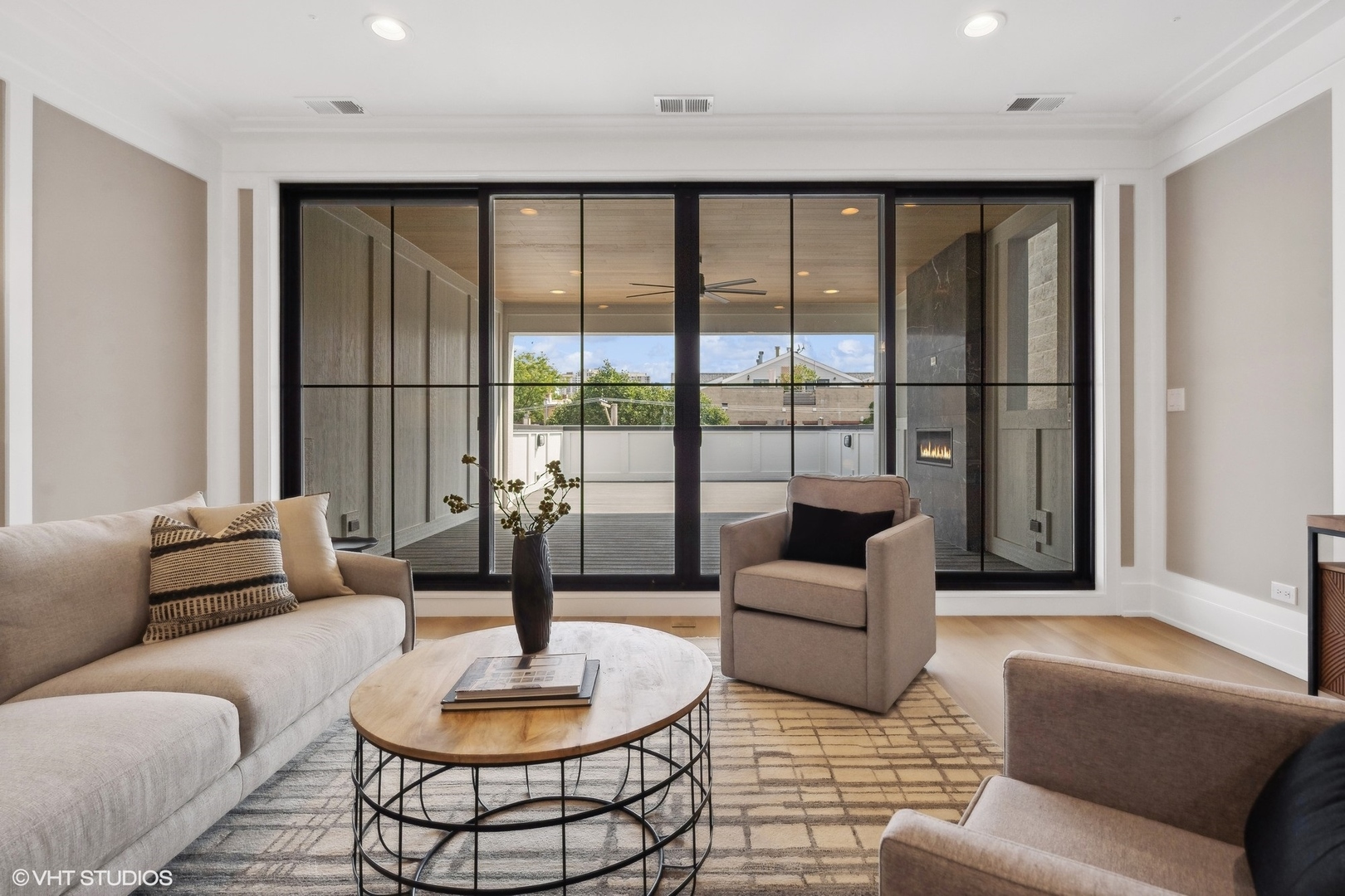 1413 North Mohawk Street Chicago, IL 60610 - Photo 33 of 51 a living room with furniture and a large window