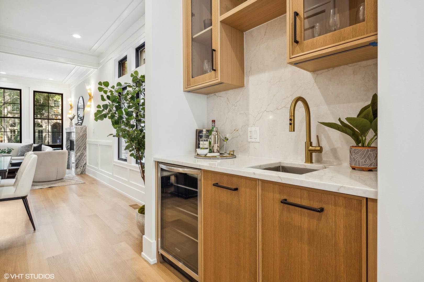 1413 North Mohawk Street Chicago, IL 60610 - Photo 4 of 51 a kitchen with stainless steel appliances a sink a stove top oven a counter space and cabinets
