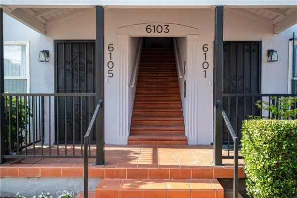 a view of front door of house