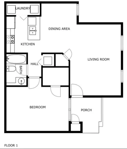 a picture of a floor plan