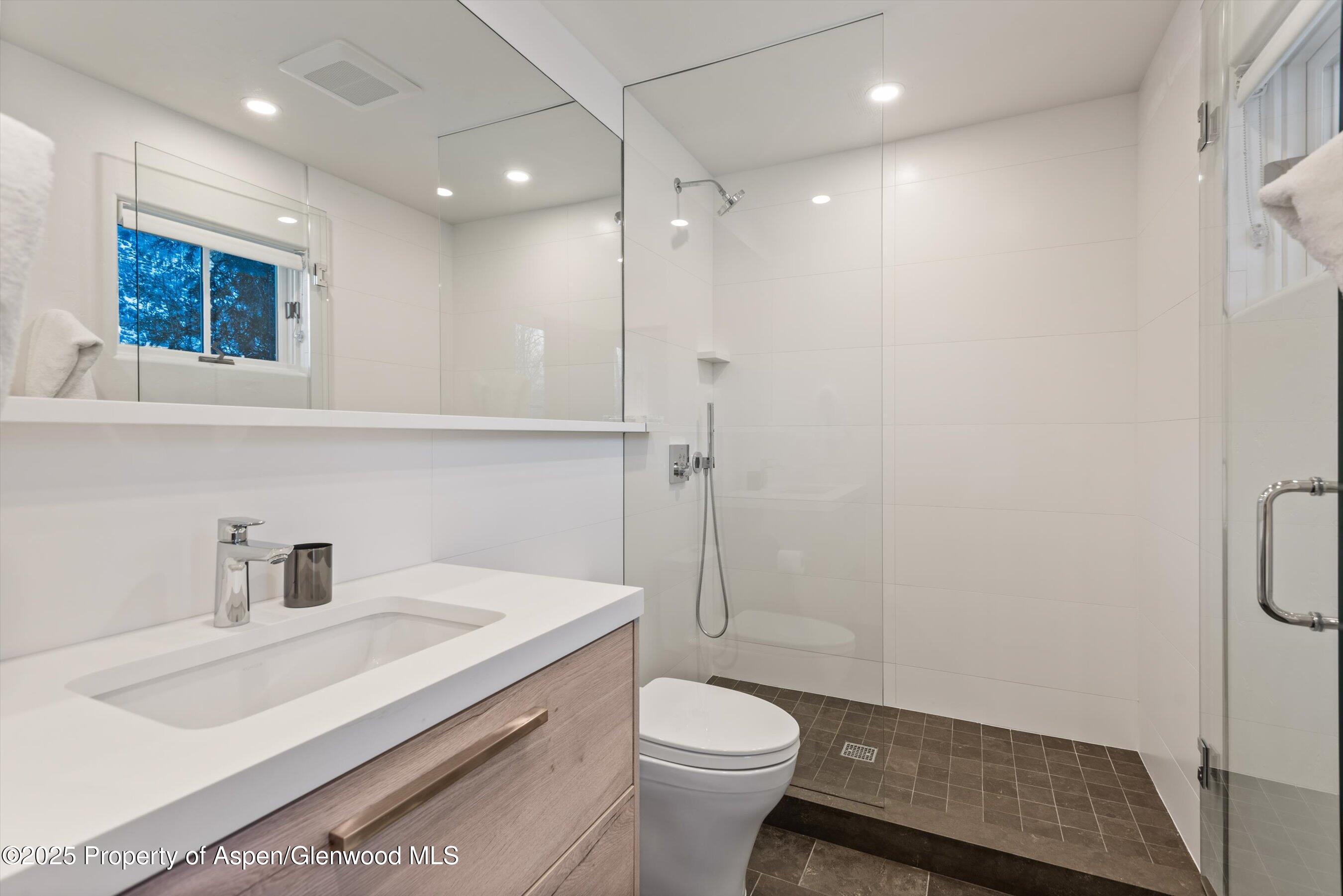 124 Trail Rider Lane Snowmass Village, CO 81615 - Photo 26 of 39 a bathroom with a sink toilet and shower