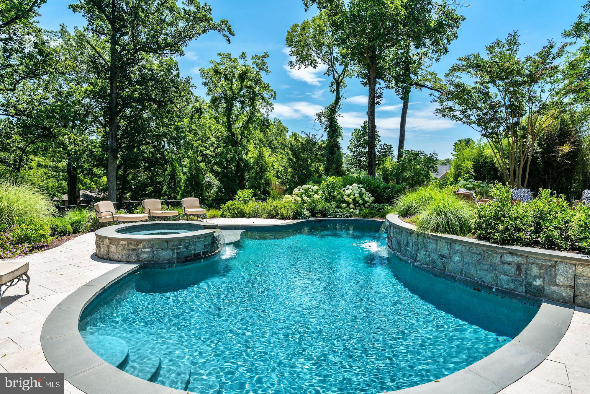 8429 Brook Road McLean, VA 22102 - Photo 36 of 48 New- Salt Water Pool, Waterfalls & Spa