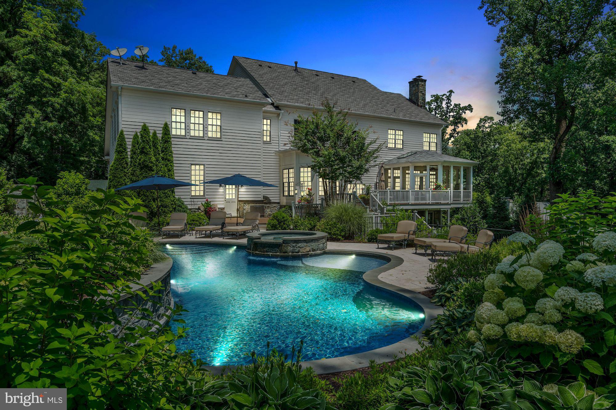 8429 Brook Road McLean, VA 22102 - Photo 43 of 48 Beautiful Landscape Lighting