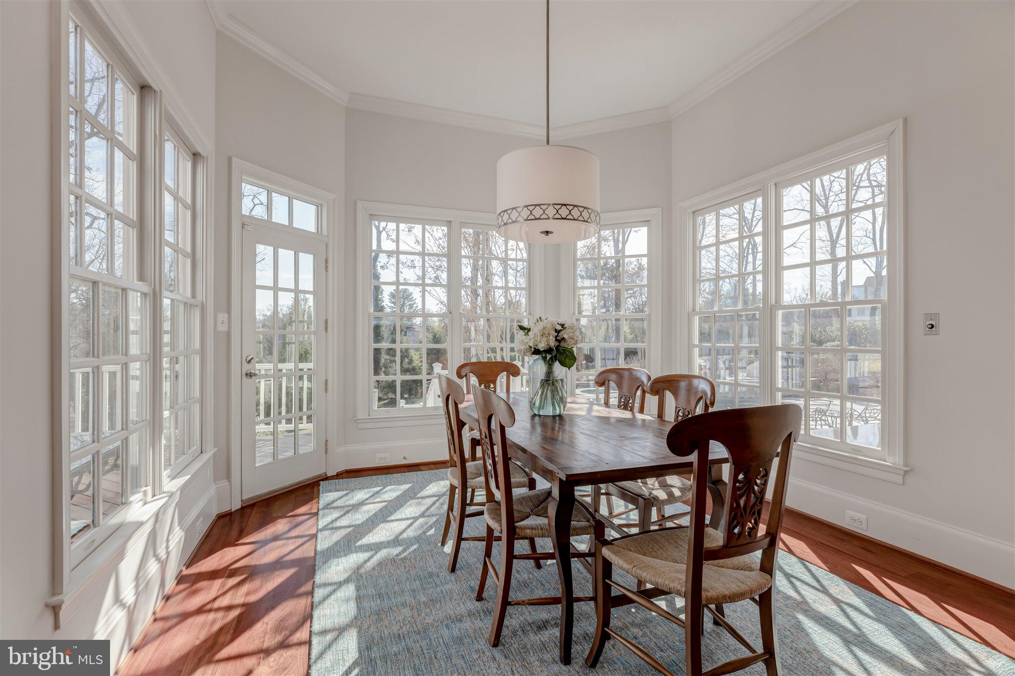 8429 Brook Road McLean, VA 22102 - Photo 9 of 48 Breakfast Room that Leads to Rear Deck