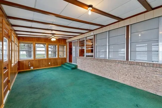 a view of an front door