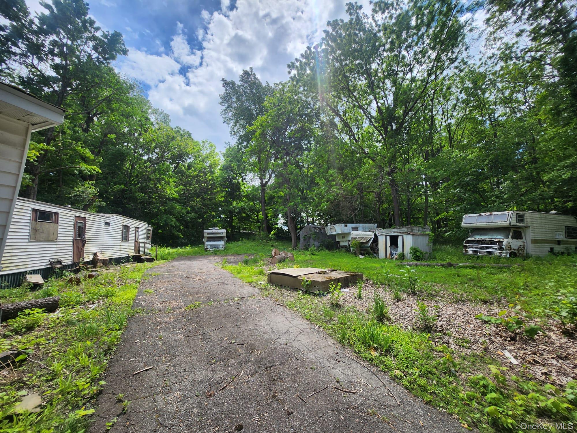 459 Gardnertown Road Newburgh, NY 12550 - Photo 3 of 5 a view of backyard with a garden and trees