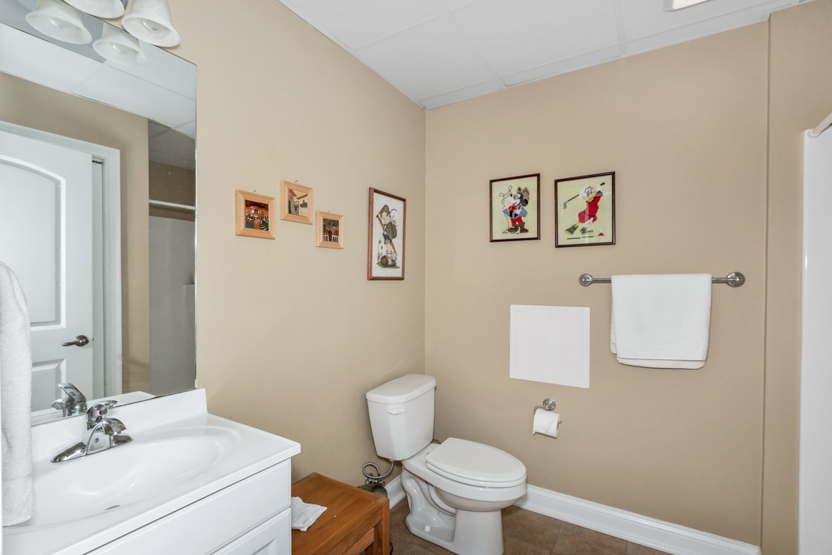983 Veto Road Prospect, TN 38477 - Photo 28 of 43 a bathroom with a toilet a sink and a mirror