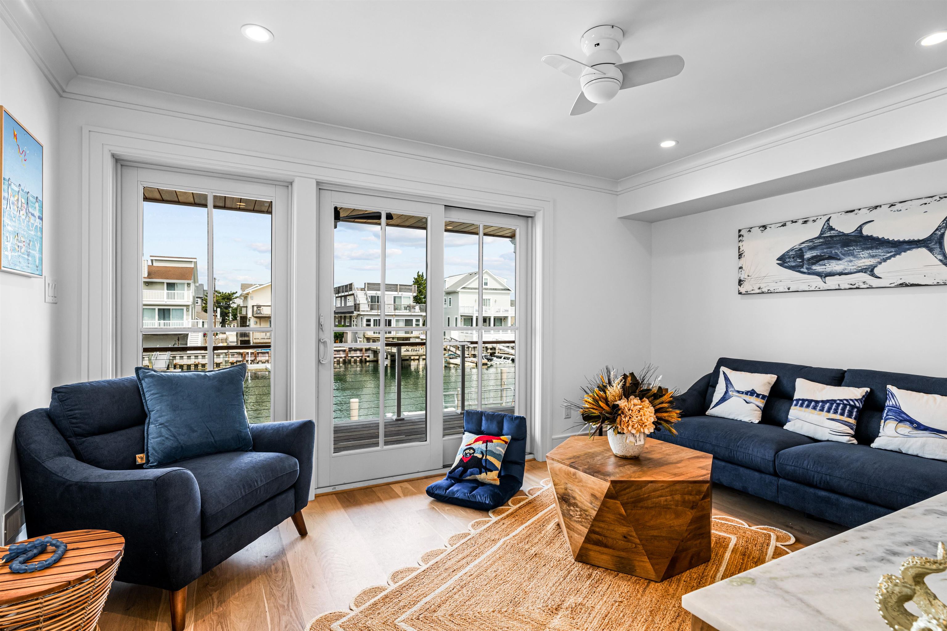 2158 Ocean Drive, Unit 2158 Avalon, NJ 08202 - Photo 14 of 50 a living room with furniture and a large window