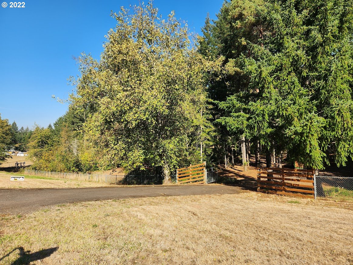 a view of a swimming pool with an outdoor seating and a yard