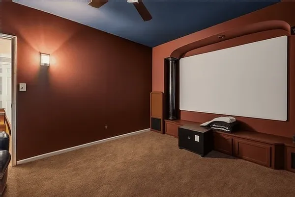 a view of a room with sliding door