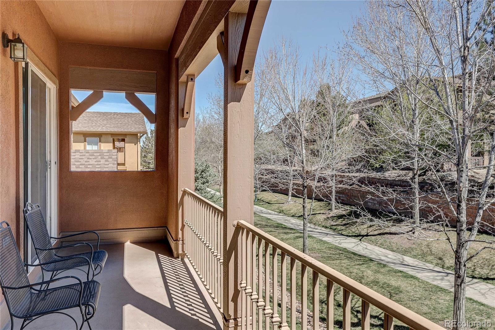 10556 Graymont Lane, Unit B Highlands Ranch, CO 80126 - Photo 35 of 40 a view of a balcony with an outdoor space