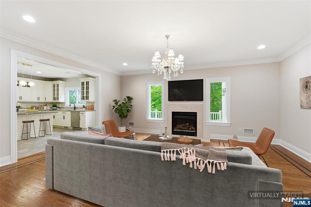 767 Orangeburgh Road River Vale, NJ 07675 - Photo 10 of 49 a living room with furniture and a fireplace