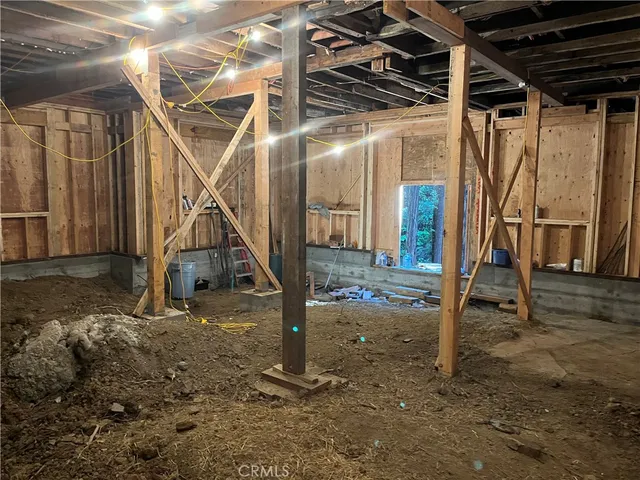 a view of wooden roof deck