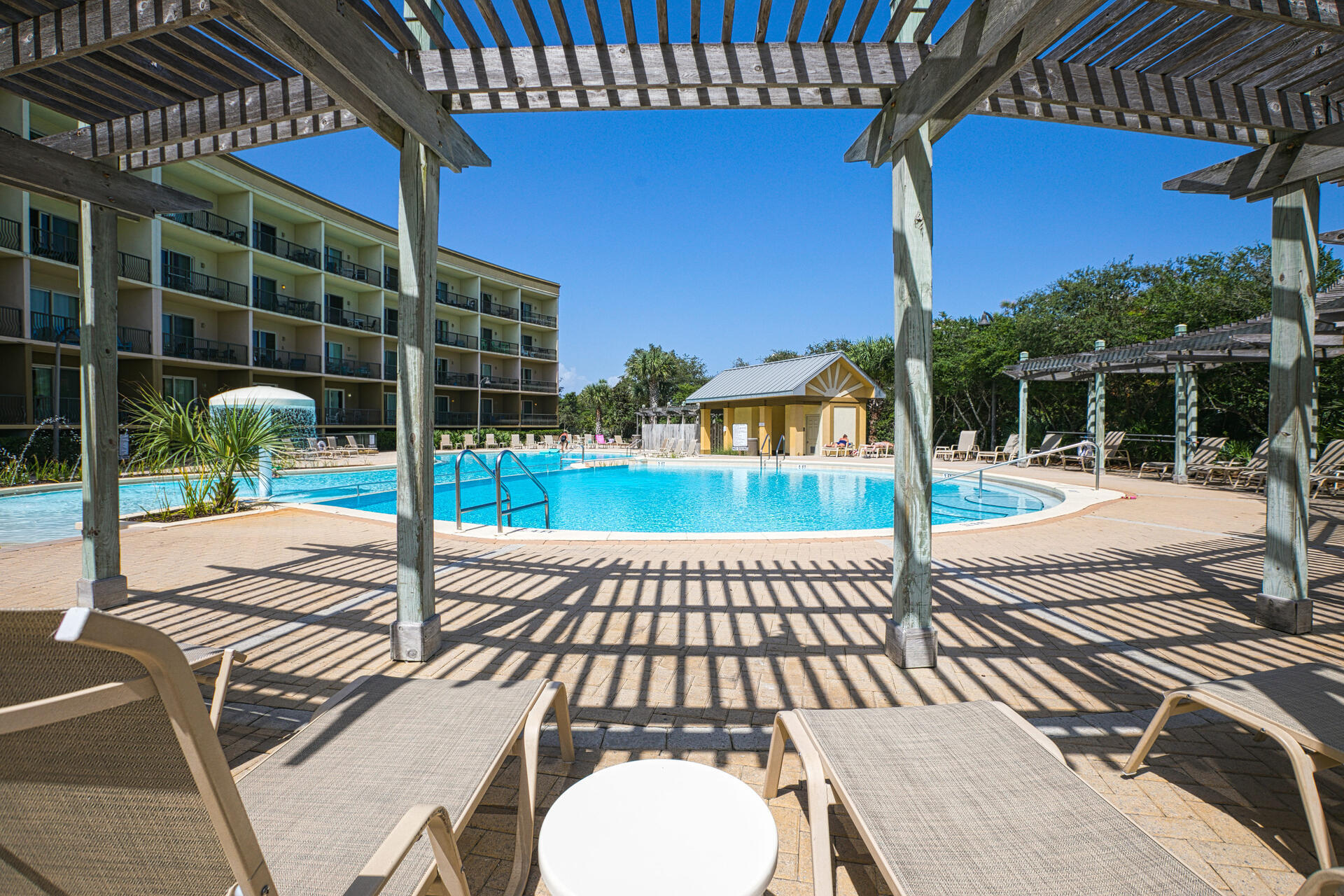 548 Sandy Cay Drive, Unit 309 Miramar Beach, FL 32550 - Photo 39 of 47 a view of a swimming pool with a patio