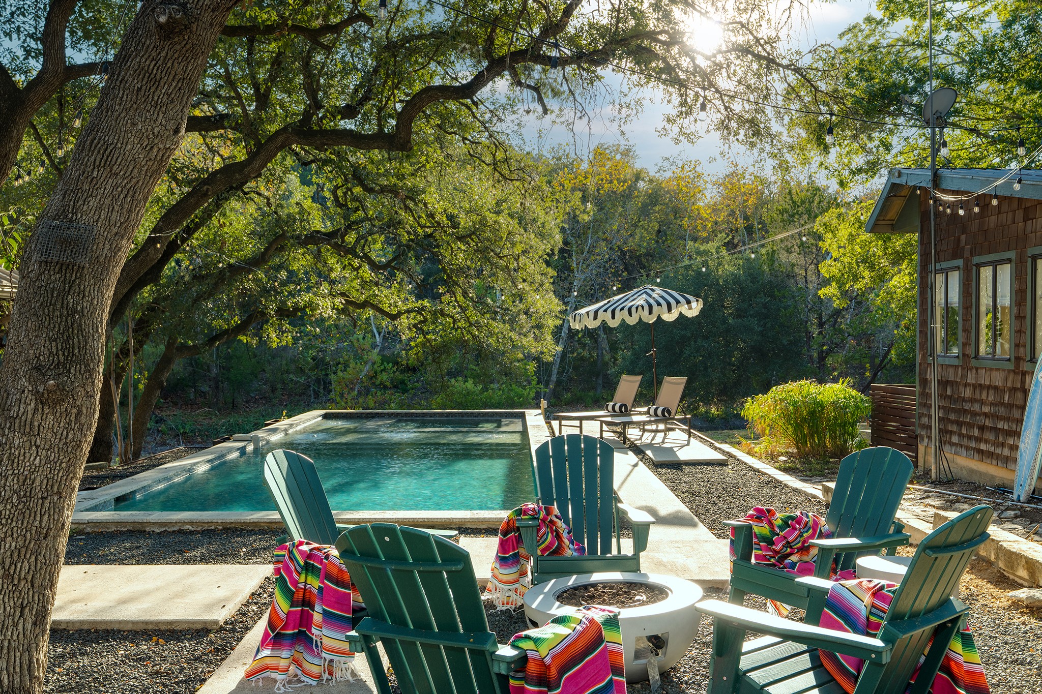 505 Deer Lake Road Wimberley, TX 78676 - Photo 1 of 38 Pool overlooking Lone Man Creek